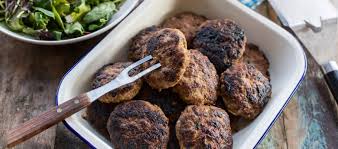 Blend all the ingredients such as corn, bacon, tomato sauce, minced lamb, salt, pepper, chives, and barbecue. Bbq D Aussie Rissoles The 4 Blades