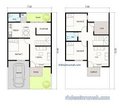 Denah rumah minimalis 1 lantai 3 kamar tidur dan garasi. Denah Rumah 3 Kamar Dan Mushola Rhdesainrumah