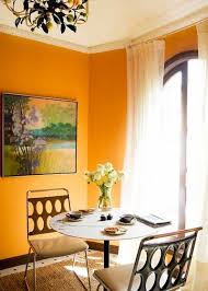 Barcelona beige has an lrv of 47, so while it isn't a medium tone, it is not as light as more 'typical' beige paint colours. Color Of The Week Mango Orange Dining Room Eclectic Dining Room Dining Room Paint