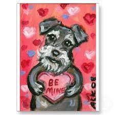 Happy Love Day The Life And Times Of Nada Dee Dog Valentines Schnauzer Art Happy Love Day