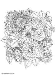 Free geometric flower coloring pages download free clip art. 130 Flower Coloring Pages For Adults Free