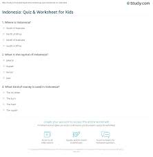 When they wash up on the shore of madagascar, where does melman say they are? Indonesia Quiz Worksheet For Kids Study Com
