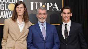 Brosnan and his first wife, cassandra harris.em Pierce Brosnan S Sons Named 2020 Golden Globe Ambassadors Meet Dylan And Paris Exclusive Entertainment Tonight