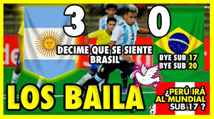 Tras el alejamiento por la pandemia, las dirigidas por diego guacci y bárbara abot volvieron a verse las. Argentina Golea A Brasil Sudamericano Sub 17 Hexagonal Final 2019 Youtube
