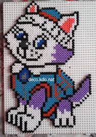 Image a colorier pat patrouille next way. Deco Kdo Nat Perles Hama Everest Pat Patrouille Pm Paw Patrol Perles Hama Dessin Petit Carreau Modeles De Toiles En Plastique