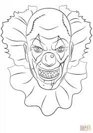 Make a coloring book with clown creepy for one click. Scary Clown Coloring Pages Palhaco