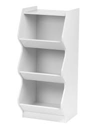 Durable wood solids are used to construct the frame, made all the more elegant by a. Iris 3 Tier Curved Edge Storage Shelf White Office Depot