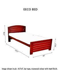 Whether it's time for a new mattress or you're just plain curious, understanding the variables in mattress and bed linen bed cover/coverlet size. Tajfurn Single Size Eeco Wooden Bed Cot 6 5 X3 For Home Bedroom Rose Wood Matte Finish Amazon In Home Kitchen