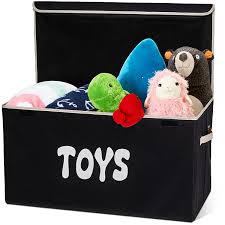 So do your kids (but mostly yourself) a favor and get proper toy storage for all rooms in dire need of toy stashing. Amazon Com Woffit Toy Storage Organizer Chest For Kids Living Room Nursery Playroom Closet Etc Extra Large Collapsible Toys Bin With Flip Top Lid For Children Dog Toys Great Box For