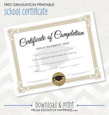 You can print up to 2 per page or just one gift certificate for birthdays, holidays, graduation and other special occasions. Free Printable Graduation Certificate Big Dot Of Happiness