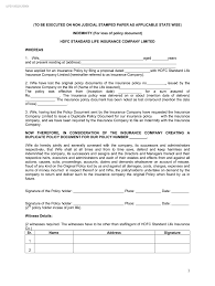 Type your wanted pdf description or name. Indemnity Form Hdfc Fill Out And Sign Printable Pdf Template Signnow