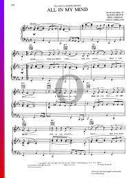 More and more i see brides with bouquets made of paper flowers. All In My Mind Sheet Music Piano Guitar Voice Pdf Download Streaming Oktav