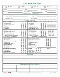 Fire Department Pre Plan Template Luxury Meeting Checklist Template Images Checklist Template Tool Box Tool Box Talks