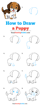 The basic shape for a dog's ear is a triangle but for certain poses, this doesn't work. How To Draw A Baby Puppy Easy Novocom Top