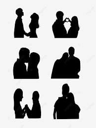Black Couple Avatar Silhouette Vector Material Silhouette Character Couple Png Transparent Clipart Image And Psd File For Free Download Silhouette Vector Silhouette Black Couples
