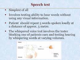 Image result for Whispered Voice Testing