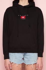 Avec fermeture éclair sur toute la longueur, deux poches douces sur l'avant. Christy Suisse 1984 Embroidery Hoodie Hoodies Embroidery Hoodie Outfits For Teens