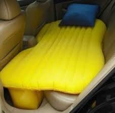 Inflatable Car Bed Where Was This When My Family Drove To Florida Almost Every Year Inflatable Car Bed Cool Stuff Inflatable Bed