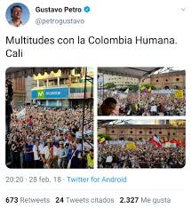 Masivamente al paro nacional, mañana. Colombia Humana Cali Cierra Filas En Apoyo A La Oposicion Contracara