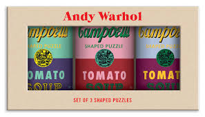 Check spelling or type a new query. Andy Warhol Soup Cans Set Of 3 Shaped Puzzles In Tins Papercut