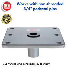 Non-rust Boat Seat Base Pedestal Plate for Seat Post Fits 3/4