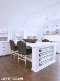Designed to cleverly fit into any unused space, a custom craft room is the perfect place for everyone whether they enjoy scrapbooking, sewing, or painting. The Ultimate Craft Room Sawdust Girl
