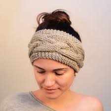 Knitted Bow Headband, Womens Wool Turban, Bow Headband, Knitted Head Wrap,  Winter Ear Warmer, Winter Accessory, Fashion Hat, Gift for Her