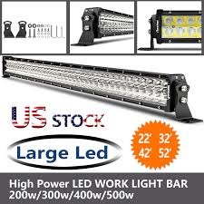 Autofeel Dual Rows Led Car Light Bar 22 32 42 52 Straight Work Light Large Led Chips Offroad Combo Beams Super Power 6000k Aliexpress