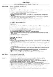 It Support Technician Resume Samples Velvet Jobs