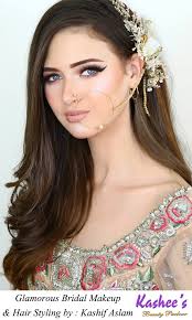 Kashif Aslam elegantly beautiful doft look bridal makeup.. This stunning  outfit by kashees boutique 💕😍