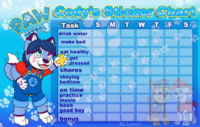 Codys Sticker Chart By Lucca Fur Affinity Dot Net