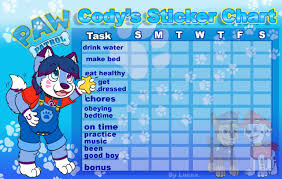 codys sticker chart by lucca fur affinity dot net