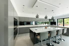 Lovers of bright colour schemes will adore the range of shades available, from white gloss to cream gloss kitchens to choose from. Grey High Gloss Kitchen Contemporary Kitchen London By Lwk London Kitchens Houzz