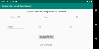 • guest access for quick sim purchase and booking. Guyana Motor Vehicle Tax Calculator For Android Apk Download