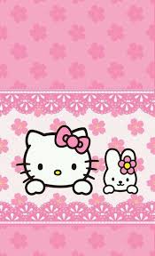 Hello kitty, cartoon, pink, cat, flower, hello kitty. Image Via We Heart It Https Weheartit Com Entry 145202286 Via 22479432 Cute Hellokitty Pink Hello Kitty Wallpaper Kitty Wallpaper Hello Kitty Backgrounds