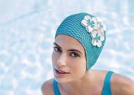 Fashy Cuffia di gomma da bagno aspirante con fiori, Donna, celeste, Taglia  unica : Amazon.it: Sport e tempo libero