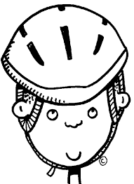Bicycle helmet coloring page preschool. Bicycle Ride Drawing For Kids With Colour Novocom Top
