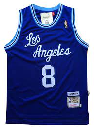 Authentic los angeles lakers jerseys are at the official online store of the national basketball association. Nba Los Angeles Lakers Kobe Bryant Blue Throwback Classic Sewn Jersey 8 Nwt Nba Jersey Lakers Kobe Bryant Kobe Bryant