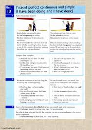 Unit 4 Grammar Present Perfect Simple Present Perfect Continuous Grammar Interactive And Downloadable Worksheet You Can Do The Exercises Online Or Download The Worksheet Present Perfect English Grammar English Grammar Book