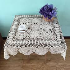 Made To Order Square Table Cover 100 Handmade Crochet Etsy In 2020 Crochet Tablecloth Pattern Hand Crochet Crochet Tablecloth