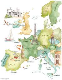 Betweenprevious Travels And Then Almost A Year Of Living In Europe We Have Co In 2020 Illustrierte Karten Europa Reisen