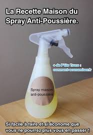 La Recette Maison Du Spray Anti Poussiere Recette Produit De Nettoyage Faits Maison Trucs Et Astuces Maison Trucs Et Astuces