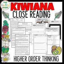 Kiwiana Reading Comprehension Passages And Questions
