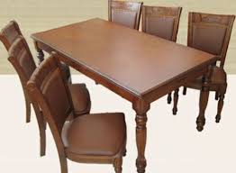 Shown with the teak wood craftsman armchairs. Teak Wood Dining Table Buy Teak Wood Dining Table In Hyderabad Telangana
