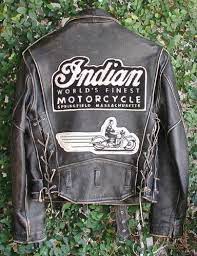 Vintage Lee Trevor Leather Motorcycle Jacket W Indian Moto Patch Motorcycle Jacket Custom Leather Jackets Leather Motorcycle Jacket