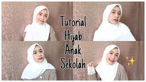 Menggambar dan mewarnai gambar kartun santri berkerudung. Tutorial Hijab Anak Sekolah Super Simpel Youtube