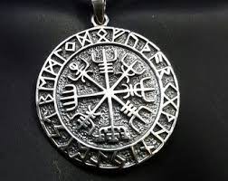 Viking Necklace Sterling Silver Vegvisir Necklace Norse Pendant Runic Necklace Viking Compass Pendant Man Necklace Silver Man Silver Sterling Silver