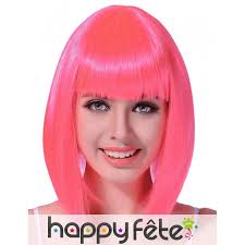 Coupe de cheveux mi long avec frange coiffure avec frange en 25 idées pour tout type de cheveux. Perruque Carre Rose Fluo Mi Long Avec Frange