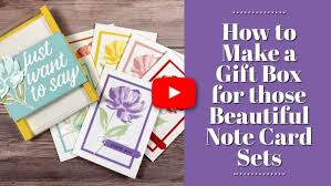 2 cut a square out of the front of the card. How To Make A Gift Box For Those Beautiful Note Card Sets
