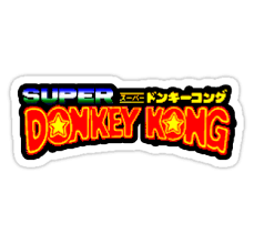 Super Donkey Kong Japanese Donkey Kong Country Sticker Retro Nintendo Sticker Retro Logos Donkey Kong Retro